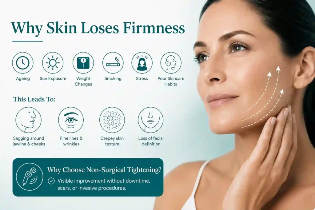 What Makes Skin Lose Firmness and Why Do People Seek Non-Surgical Tightening Belper?