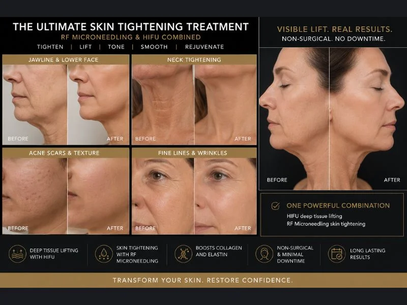 Results of combined treatment for the ultimate skin tightening treatment Belper